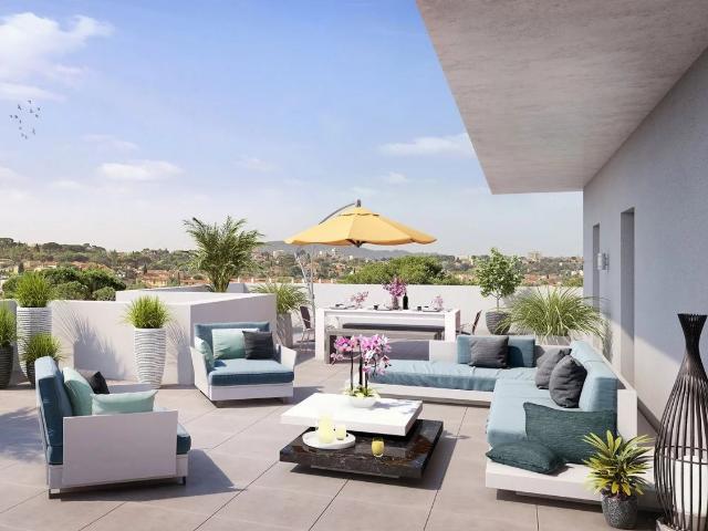 Grand T3 Etage Elevé avec Ascenseur Grande Terrasse Sud 65m² Toulon