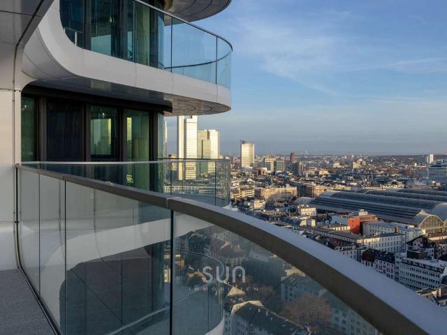 Grand Tower* Luxuriöse 4 Zi. Wohnung | 24. Etage mit Skyline und Taunuspanorama