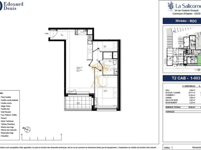 Grand appartement avec balcon à vendre à Étaples