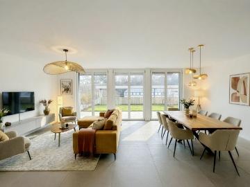 Grand appartement de 5,5 pièces en ville avec jardin et terrasses double