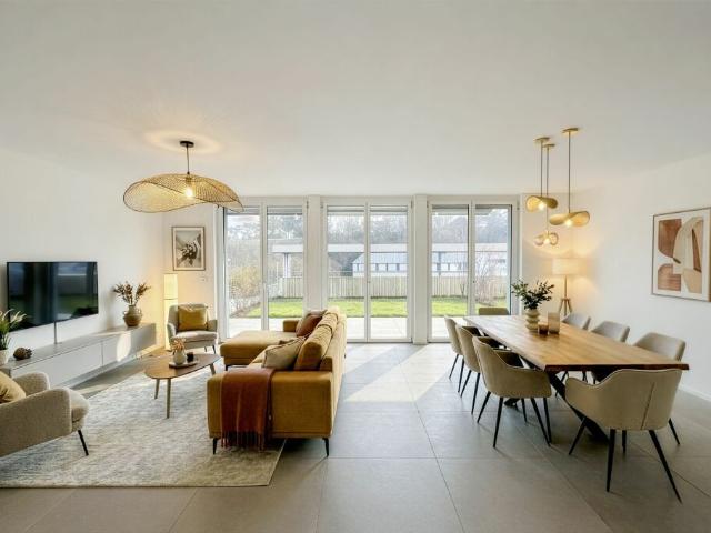 Grand appartement de 5,5 pièces en ville avec jardin et terrasses double