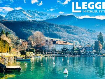 Grand appartement en bord du lac avec vue panoramique, à Talloires, proche d’Annecy, Ski et Genève