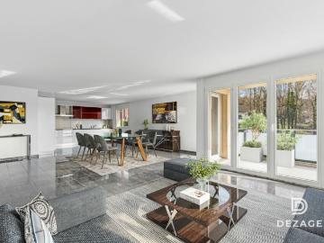 Grand appartement familial avec balcon couvert et vue sur le château d'Oron !