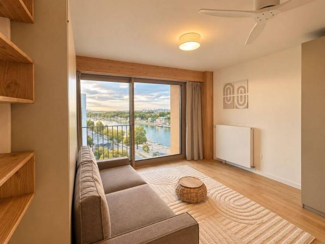 Grand studio premium vue Seine et Paris / quartier BNF