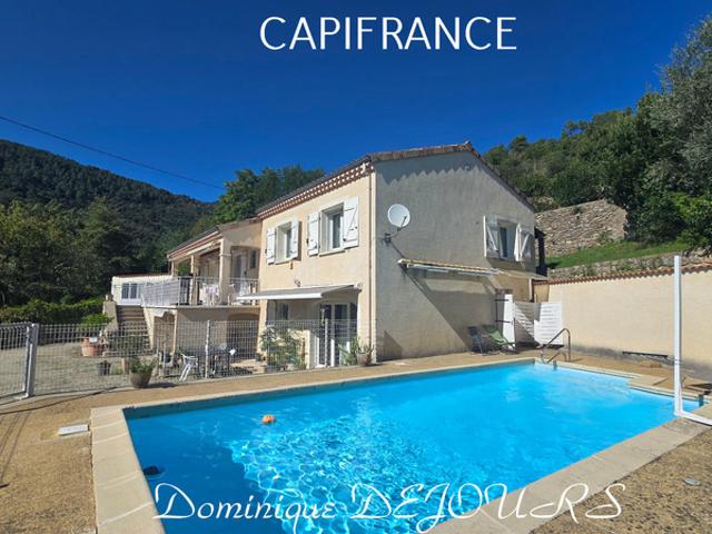 Vallée de l'Eyrieux, St Fortunat, belle maison très bien entretenue. Jardin. Source. Garage. Second Logement indépendant pour location ou accueillir ses invités