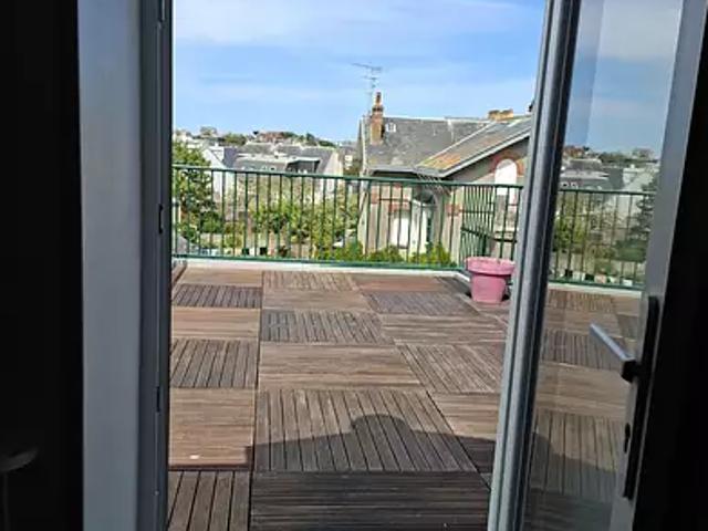 Granville 50400 Location appartement 2 pièces t2 au dernier étage terrasse