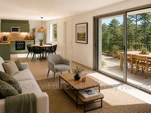 Gréasque 13850 Achat / Vente appartement 3 pièces t3 au dernier étage terrasse