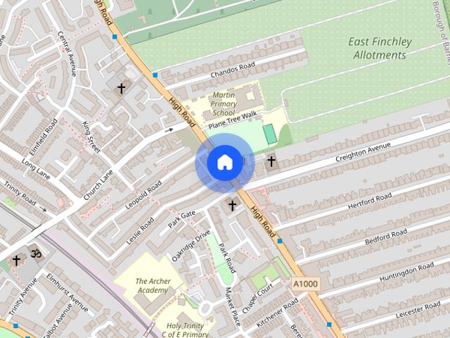 Great North Road, East Finchley, N2