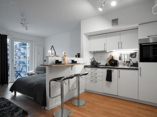 Great Studio Apartment with balcony in Adlershof Treptow Köpenick, Berlin Amsterdam Apartments for Rent