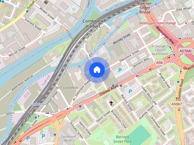 Greater Manchester, M15, Hulme Hall Road, Manchester