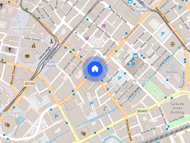 Greater Manchester, M1, Portland Street, Manchester