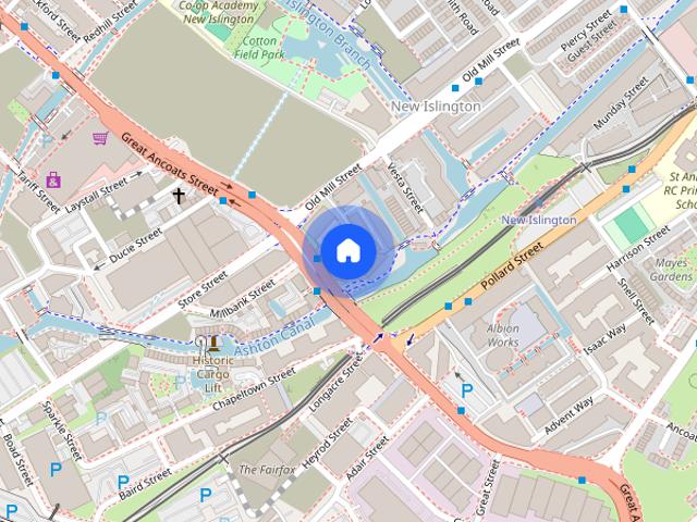 Greater Manchester, M4, Great Ancoats Street, Manchester