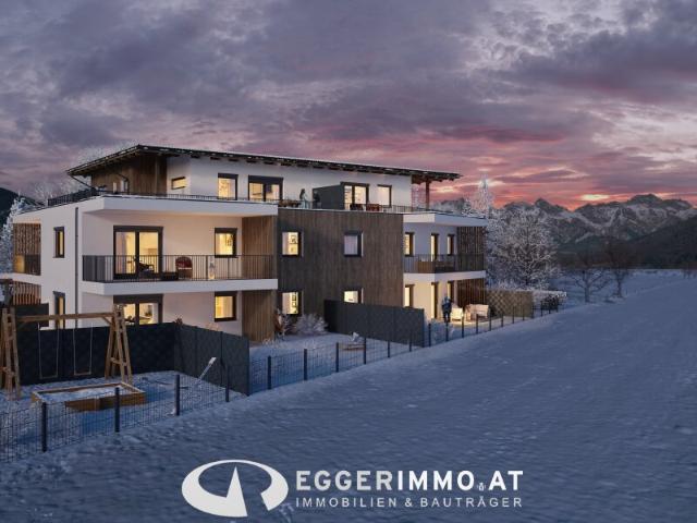 Green Base Wohnen im Grünen, Neubau 2 Zimmerwohnung, großer Balkon, ausgezeichnete Lage in Maishofen