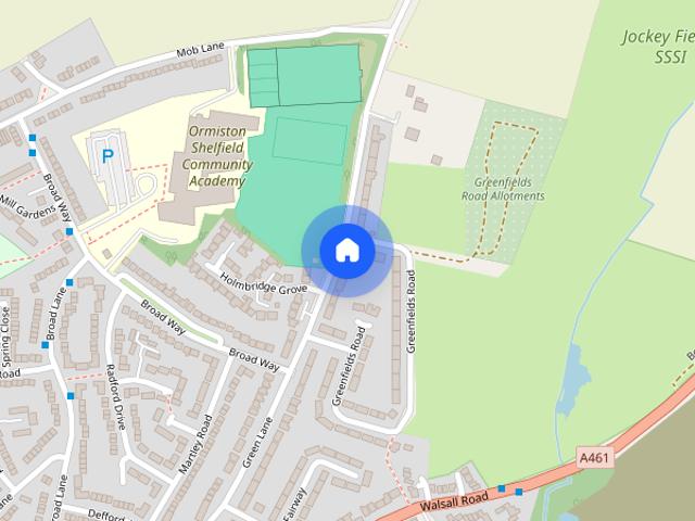 Green Lane, Shelfield, Walsall, West Midlands, WS4