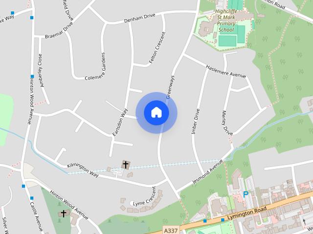 Greenways, Highcliffe, Dorset. BH23 5BB