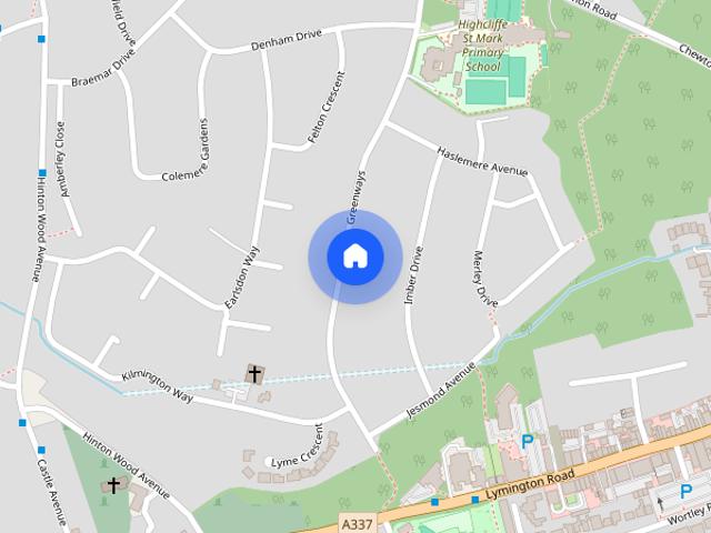 Greenways, Highcliffe, Dorset. BH23 5BD