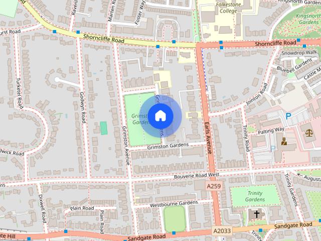 Grimston Gardens, Folkestone, Kent, CT20
