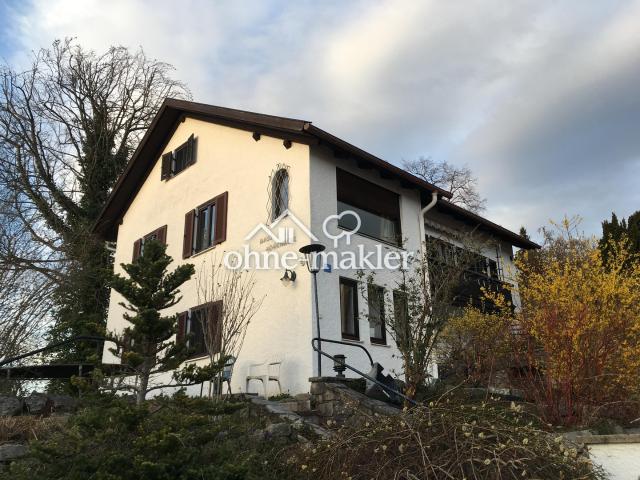 Grundstück mit traumhafter Bergsicht bebaut mit stilechtem 50 ziger Jahre Haus, Privat ohne Makler