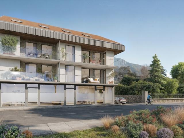 Grundstück A4 – Neue 3,5 Zimmer Wohnung im ersten Stock, nur einen Steinwurf vom See entfernt – Promotion Gran'Rive – Zum Verkauf in Villeneuve