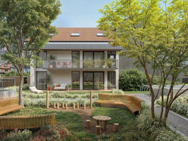 Grundstück B4 – Neue 2,5 Zimmer Wohnung im ersten Stock nur einen Steinwurf vom See entfernt – Promotion Gran'Rive – Zum Verkauf in Villeneuve