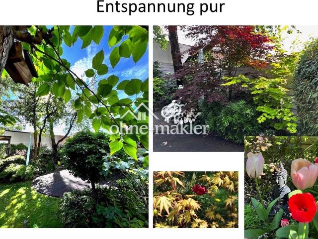 Grüne Wohlfühloase mit Südbalkon und wunderschönem Garten
