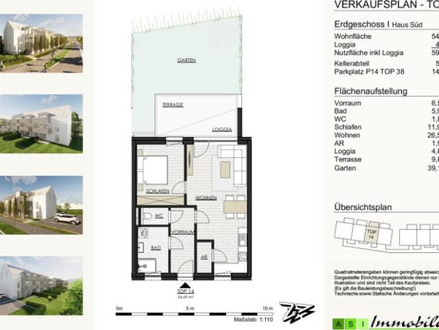 Grüne allee gallneukirchen 2 und 3 zimmer wohnungen, 55 70m² neubau erstbezug