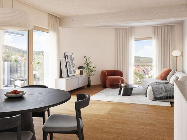 Grüne Stadtvillen 4 Zimmer mit Balkon im DG | Holzbauweise & Geothermie | Provisionsfrei!