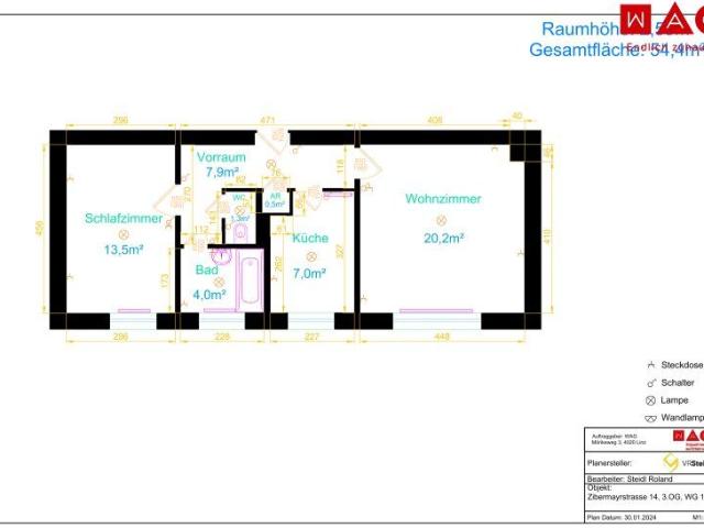 Grünes, idyllisches Wohnen im beliebten Stadtteil Oed! Schöne und modern geschnitte Wohnung die sich aktuell in Sanierung befindet!