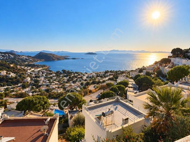 Gümüşlük Koyunbaba Deniz Manzaralı Eşyalı Dubleks