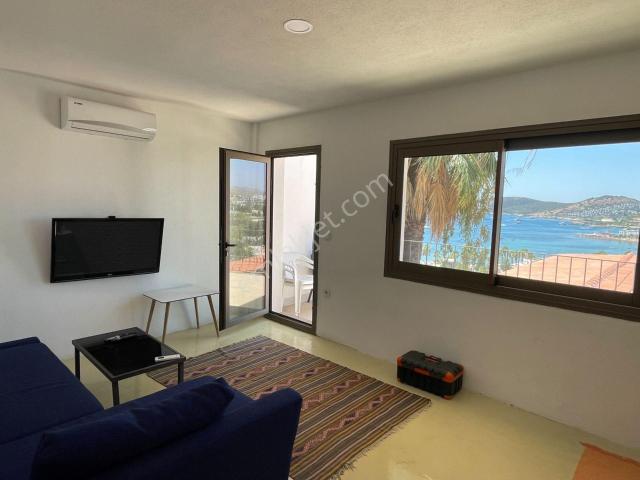 Gumbette Deniz Manzaralı Bakımlı 1+1 Daire Muğla, Bodrum, Gümbet