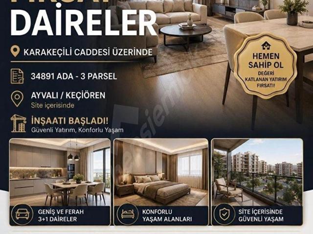 GÜNEŞ EMLAK'TAN AYVALIDA SİTE İÇERİSİN'DE GÜVENLİ YAŞAM