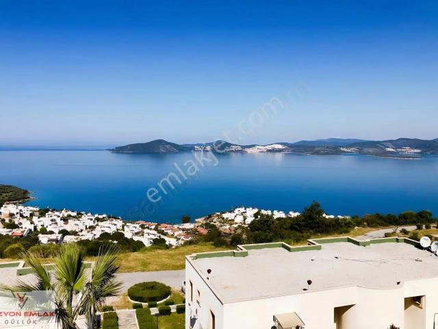 Güllük Havuzlu Site İçerisinde Ful Deniz Manzaralı Satılık Daire