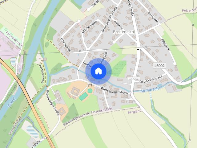 Gut aufgeteilte 3 Raum Wohnung 55m² Garten & Schwimmbiotop in Petzenkirchen/Breiteneich