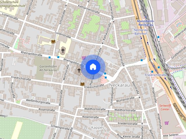 Gut ausgestattete und schöne helle 2 Zimmerwohnung mit Balkon und Stellplatz