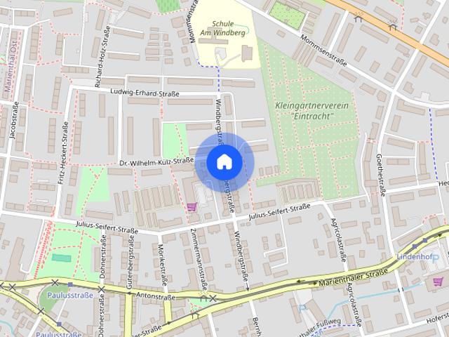 Gut geschnittene 2 R Wohnung in Marienthal in der Windbergstraße 2