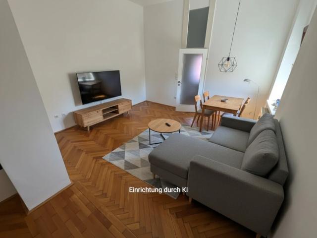 Gut geschnittene 2 Zimmer Wohnung in zentraler und doch ruhiger Lage mit möblierter Küche in Ried