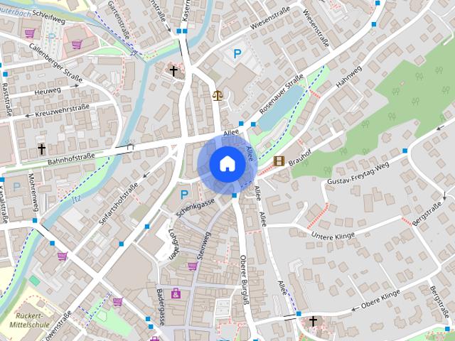 Gut geschnittene 2 Zimmer Wohnung mit Balkon und Tiefgaragenstellplatz