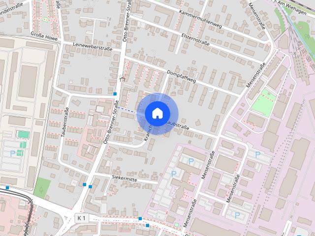Gut geschnittene 3 Zimmer Wohnung mit großem Balkon in Bielefeld Sieker