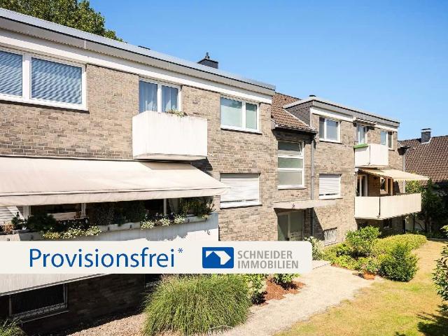Gut geschnittene 4 Zimmer Wohnung mit zwei Balkonen und einer Garage in Ratingen Mitte