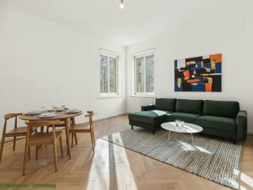 Gute Raumaufteilung, sanierungsbedürftige Wohnung mit Balkon!