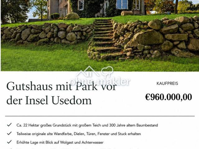 Gutshaus vor der Insel Usdom