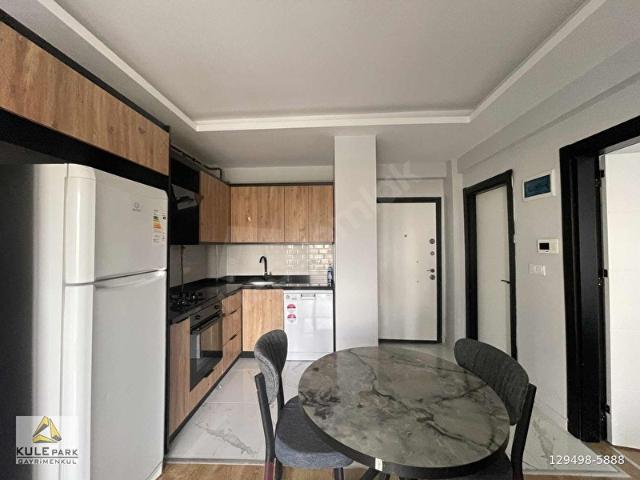 GÜVENLIKLI SITEDE YATAY MIMARI D.GAZLI SIFIR ESYALI LUX 1+1