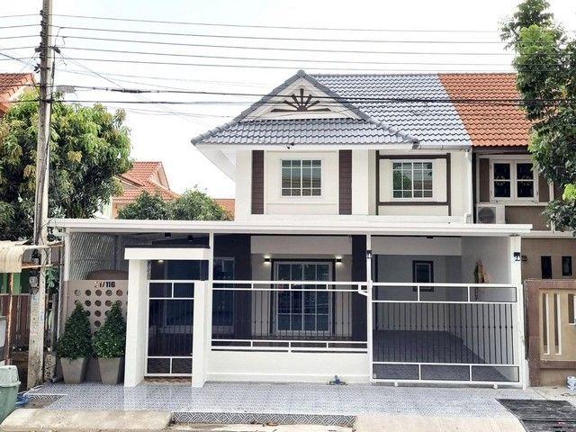 หมู่บ้านพฤกษา 21 บางใหญ่ ซ.คลองถนน ทำเลดี บ้านแฝดขนาดใหญ่ ติดถนนเมน