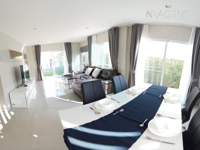 ให้เช่าบ้านเดี่ยว 2 ชั้น ชวนชื่น แกรนด์ ราชพฤกษ์ พระราม 5 4 ห้องนอน 3 ห้องน้ำ