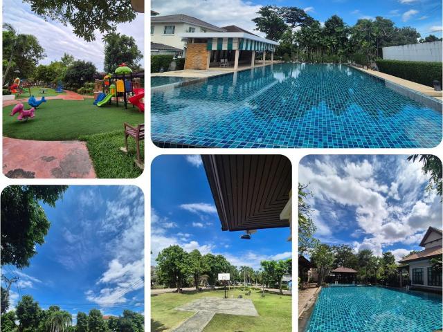 ให้เช่าบ้านเดี่ยว 2 ชั้น หมู่บ้านปาริชาต ลาดกระบัง ซอยคุ้มเกล้า 11 3 ห้องนอน 2 ห้องน้ำ บ้านพร้อมอยู่ บรรยากาศร่มรื่น เ