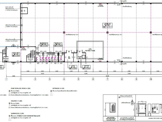 ให้เช่าโกดังเก็บสินค้า/โรงงาน 1,275 ตรม. ผังสีม่วง