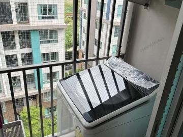 ให้เช่าคอนโด D Condo Campus Resort Bangna ชั้น 7 อาคาร B ห้องแต่งสวยเฟอร์ฯครบพร้อมอยู่ มีเครื่องซักผ้า ใกล้ ม.ABAC บางนา ทำเลดีเดินทางสะดวก