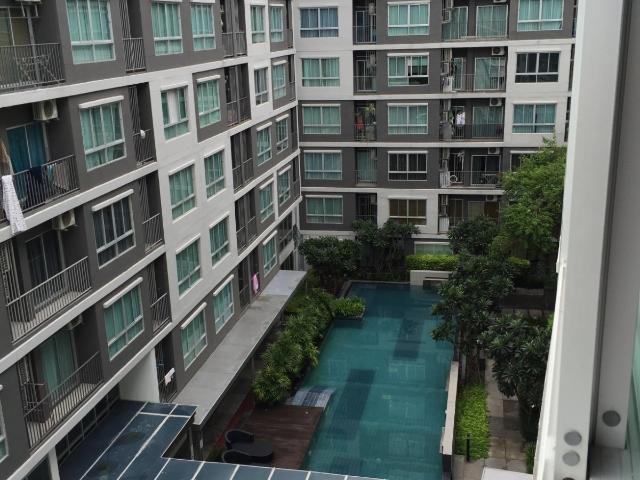 ให้เช่า ห้องวิวสวน มีเครื่องซักผ้า+ตาข่ายกันนก พร้อมเข้าอยู่ ชั้น 6 ตึก A