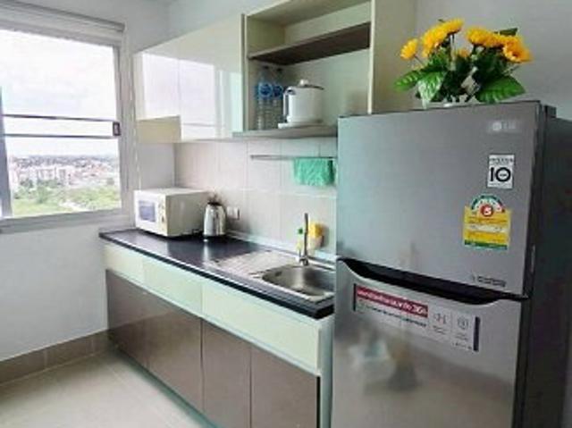 ห้องใหญ่มาก คอนโด ศุภาลัย วิสต้า ห้าแยกปากเกร็ด แบบ 1 ห้องนอน 46 ตรม. ชั้น 12A เพียง 9,500 บาท