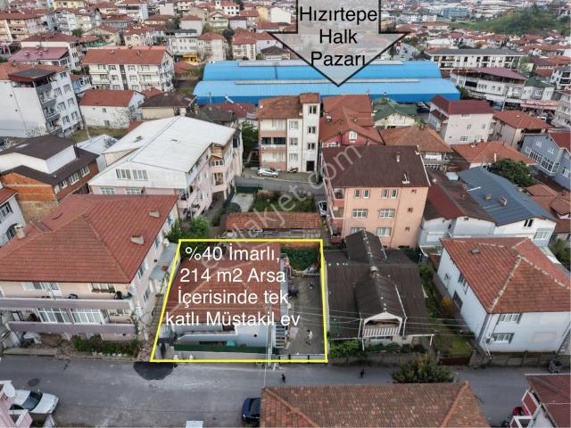 Hızırtepe Mah. %40 İmarlı 214 M2 Arsa İçinde Satılık Tek Katlı Müstakil Ev